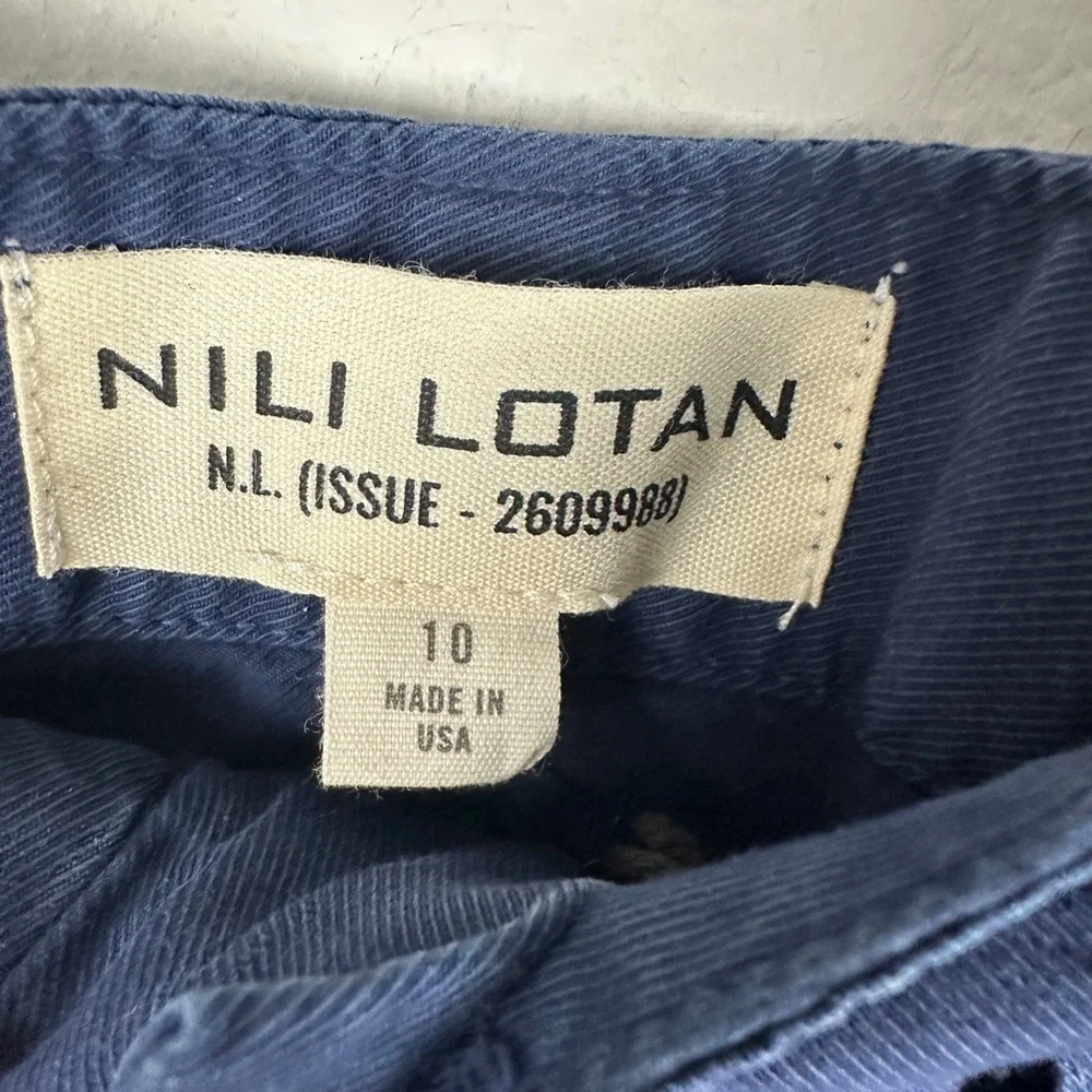Nili Lotan Utility Short Marine Blue (Navy) Women’s 10 NWT